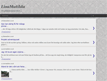 Tablet Screenshot of lisamatilda.blogspot.com