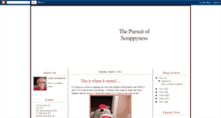 Desktop Screenshot of myscrappyness.blogspot.com