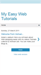 Mobile Screenshot of myeasywebtutorials.blogspot.com