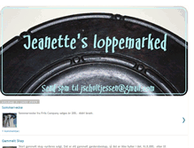 Tablet Screenshot of jeanettes-loppemarked.blogspot.com