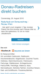 Mobile Screenshot of donau-radreisen.blogspot.com