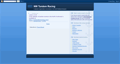 Desktop Screenshot of nwtandemracing.blogspot.com