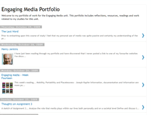 Tablet Screenshot of engagingmediaportfolio.blogspot.com