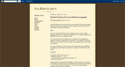 Desktop Screenshot of bible-questions-answers.blogspot.com