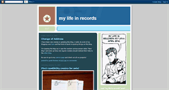 Desktop Screenshot of mylifeinrecords-comic.blogspot.com