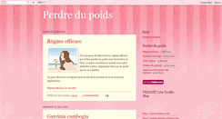 Desktop Screenshot of perdre-poids.blogspot.com