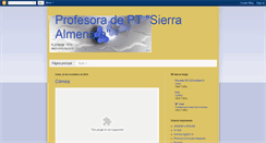 Desktop Screenshot of elblogdelaprofesoradeptsierraalmenara.blogspot.com