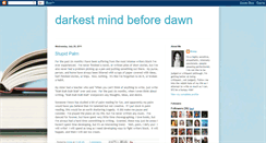 Desktop Screenshot of darkestmindbeforedawn.blogspot.com