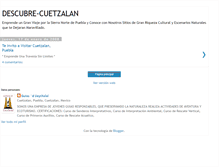 Tablet Screenshot of descubre-cuetzalan.blogspot.com