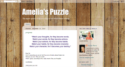Desktop Screenshot of ameliaspuzzle.blogspot.com