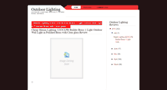 Desktop Screenshot of discountoutdoorlighting.blogspot.com