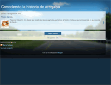 Tablet Screenshot of conociendo-la-historia-arequipa.blogspot.com