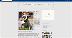 Desktop Screenshot of bullterrierrescue.blogspot.com