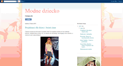 Desktop Screenshot of modnedziecko.blogspot.com