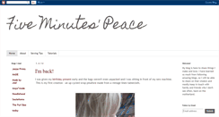 Desktop Screenshot of fiveminutespeace-kim.blogspot.com