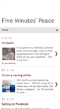 Mobile Screenshot of fiveminutespeace-kim.blogspot.com