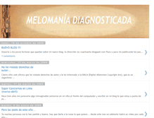 Tablet Screenshot of melomaniadiagnosticada.blogspot.com