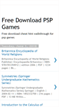 Mobile Screenshot of games-download-psp.blogspot.com