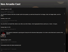 Tablet Screenshot of neoarcadiacast.blogspot.com