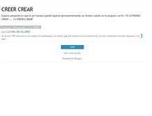 Tablet Screenshot of creer-crear.blogspot.com