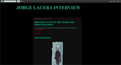 Desktop Screenshot of jorge-lacera-interview.blogspot.com