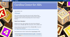 Desktop Screenshot of carolinacenterforabacharlotte.blogspot.com