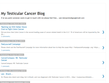 Tablet Screenshot of mytesticularcancerblog.blogspot.com