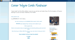 Desktop Screenshot of connercombsfundraising.blogspot.com