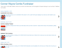 Tablet Screenshot of connercombsfundraising.blogspot.com