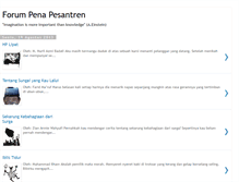 Tablet Screenshot of forumpenapesantren.blogspot.com
