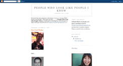 Desktop Screenshot of peoplelooklikepeople.blogspot.com