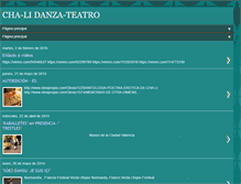 Tablet Screenshot of cha-li-danza-teatro.blogspot.com