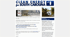Desktop Screenshot of cleanenergysc.blogspot.com