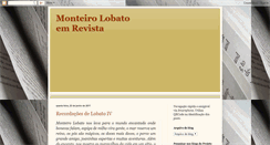 Desktop Screenshot of monteirolobatoemrevista.blogspot.com