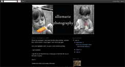 Desktop Screenshot of alliemariephotography.blogspot.com