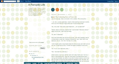 Desktop Screenshot of apanopticlife.blogspot.com