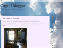 Tablet Screenshot of ingridbloggar.blogspot.com