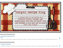 Tablet Screenshot of morganrecipes.blogspot.com