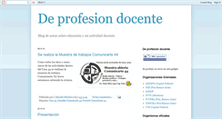 Desktop Screenshot of deprofesiondocente.blogspot.com