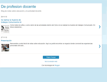 Tablet Screenshot of deprofesiondocente.blogspot.com