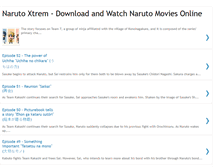 Tablet Screenshot of naruto-xtrem.blogspot.com