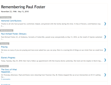 Tablet Screenshot of paulfostermemorial.blogspot.com