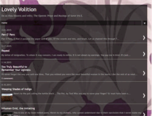 Tablet Screenshot of lovelyvolition.blogspot.com