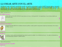 Tablet Screenshot of creararteconelarte.blogspot.com