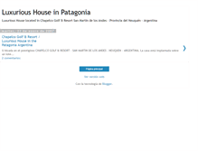 Tablet Screenshot of houseinpatagonia.blogspot.com