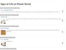 Tablet Screenshot of planetvernal.blogspot.com