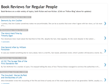 Tablet Screenshot of bookreviewsforregularpeople.blogspot.com