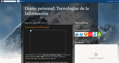 Desktop Screenshot of diariotecnologiasdelainformacion.blogspot.com