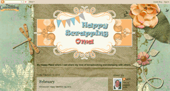 Desktop Screenshot of happyscrappingoma.blogspot.com