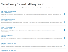 Tablet Screenshot of chemotherapyforsmallcelllungcancer.blogspot.com